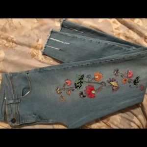 Printed Zara jeans
